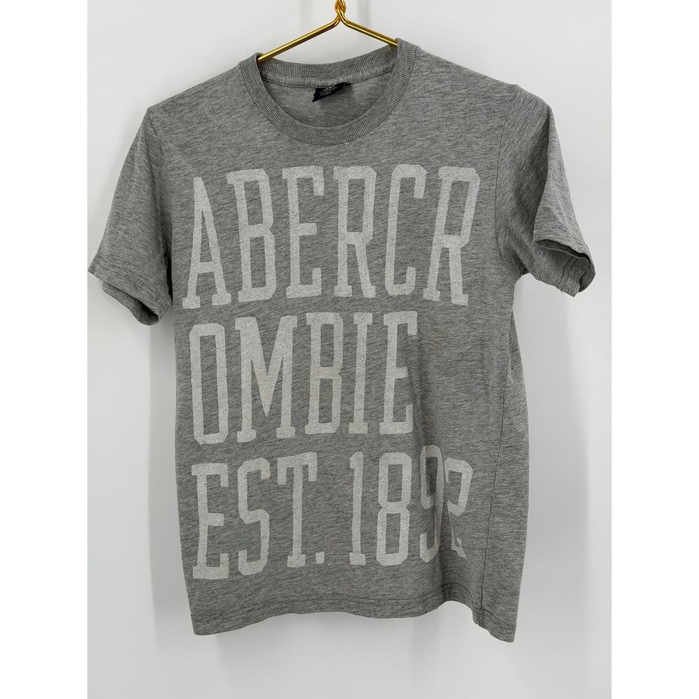 Abercrombie Kids Gray Graphic T-Shirt - Large